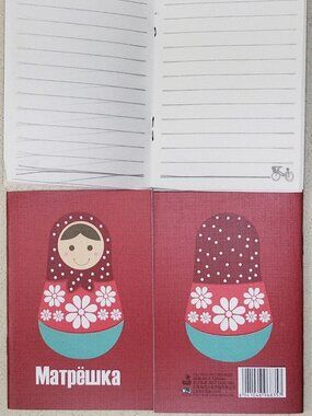 Russian Russia Matpewka Matryoshka doll mini notebook notepad